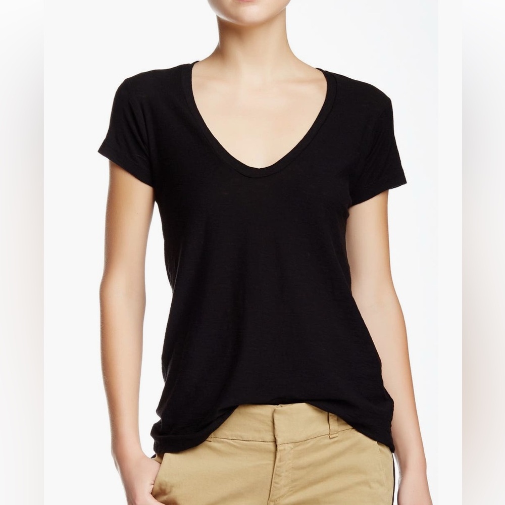James Perse Black Short Sleeve Tee